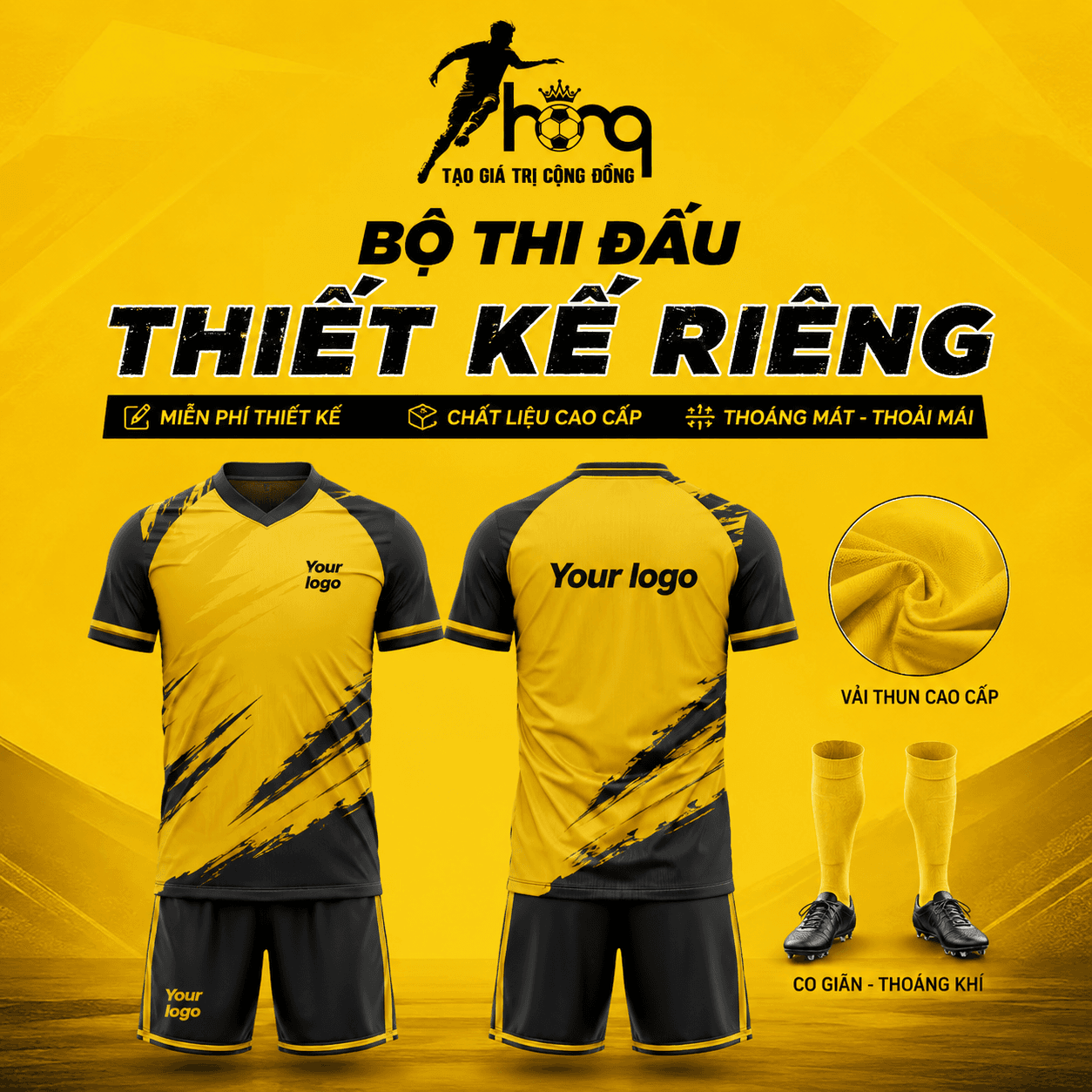 Quần áo bóng đá thiết kế riêng